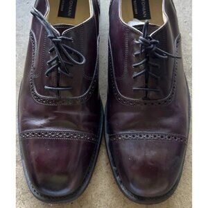 Vintage Bostonian Men's Size 11E Red Burgandy Oxford Lace Up Dress Shoes
